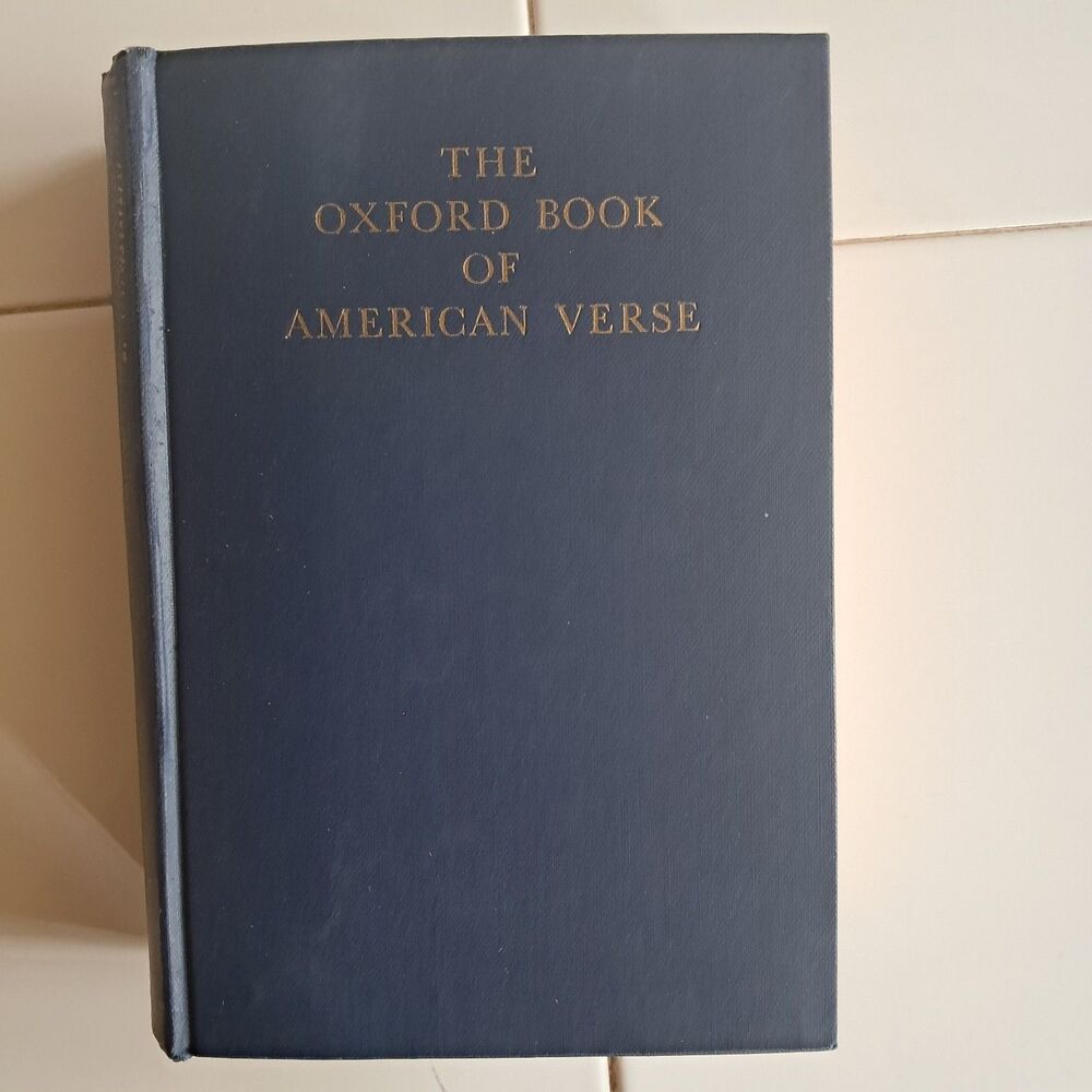 Lot of 2 Vintage Poetry Book Blue Red Hardbacks: Oxford Books of American Verse - Picture 5 of 7